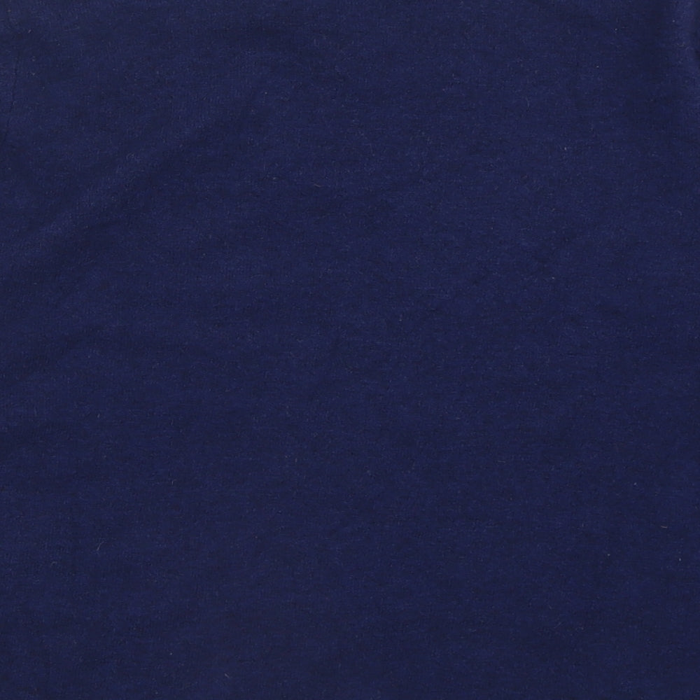 Boxfresh Mens Blue Crew Neck  Wool Pullover Jumper Size L