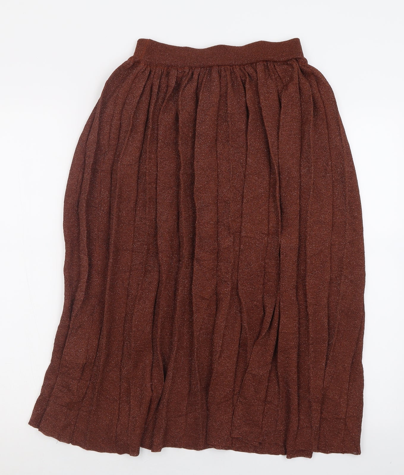 marwin&friend Womens Brown  Viscose A-Line Skirt Size M