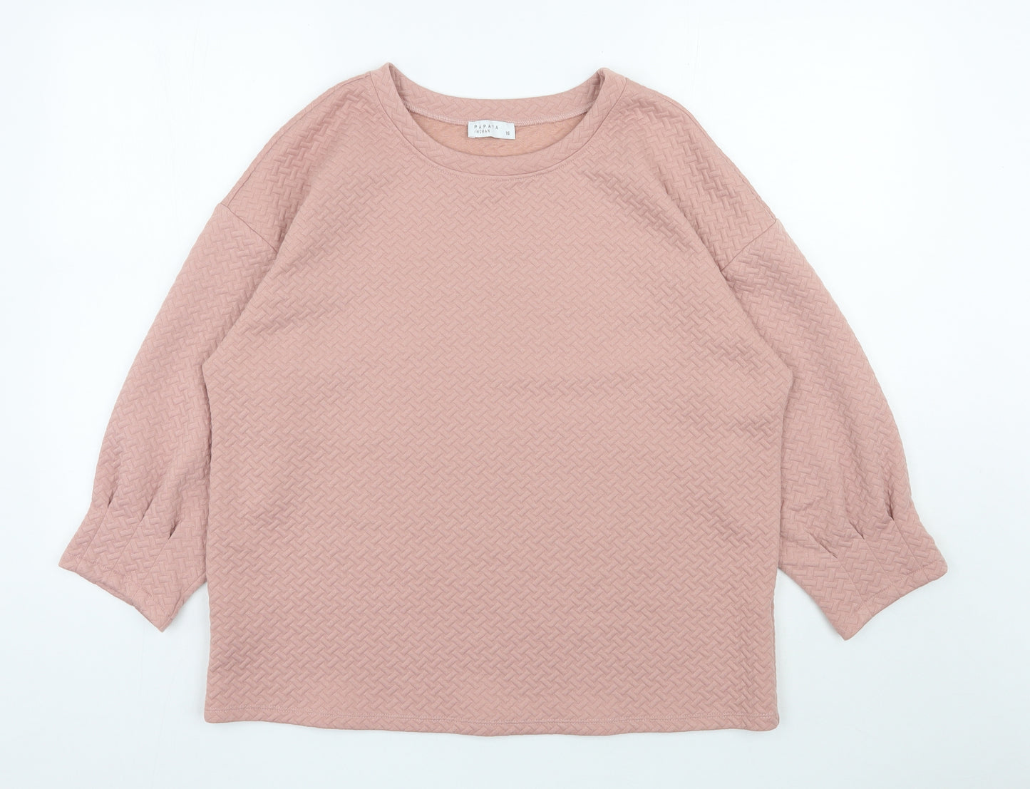 Papaya Womens Pink  Polyester Pullover Sweatshirt Size 16  Pullover