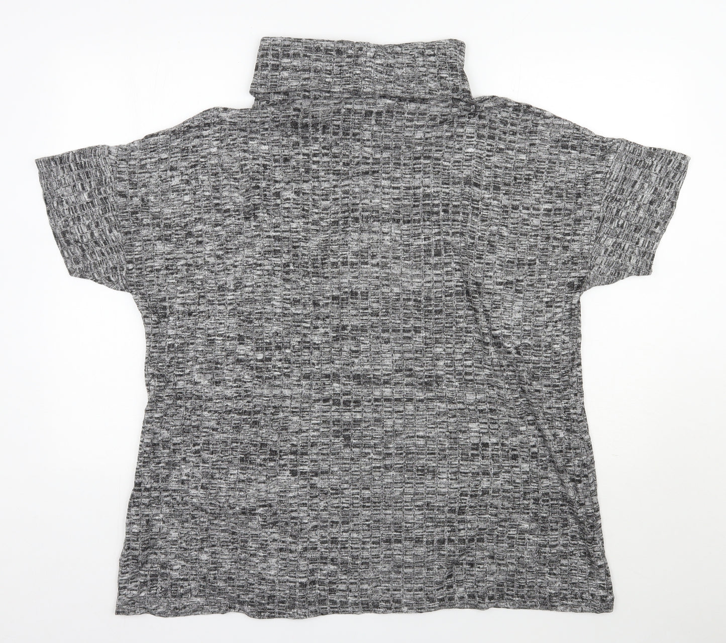 TU Womens Grey Roll Neck  Viscose Pullover Jumper Size 20