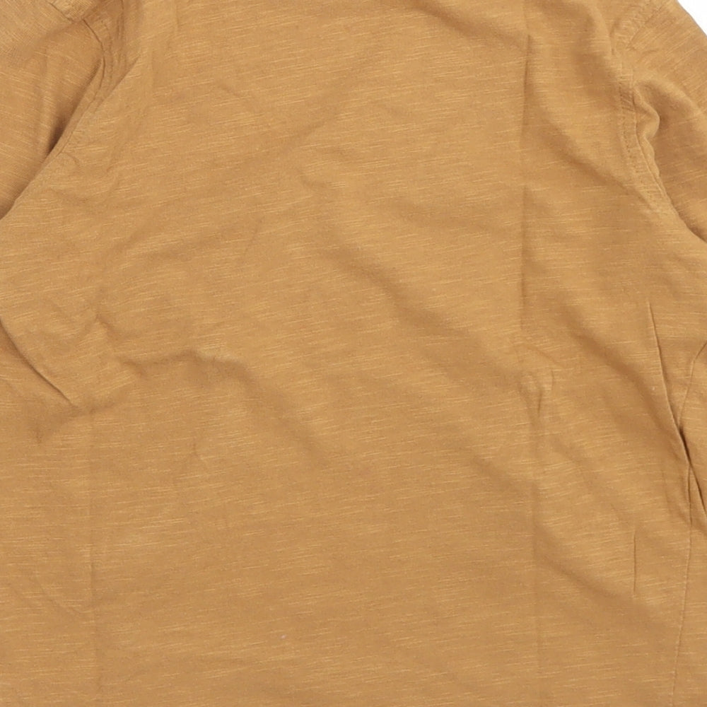 George Boys Brown  Cotton Basic T-Shirt Size 5-6 Years Crew Neck  - Beyond Cool