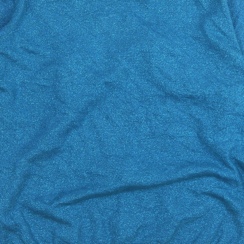 Papaya Womens Blue Crew Neck  Viscose Pullover Jumper Size L   - Christmas Jumper