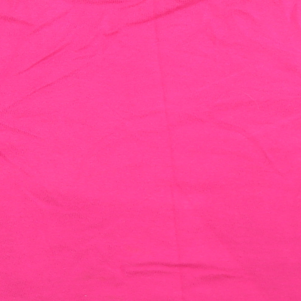 George Womens Pink Round Neck  Cotton Shrug Jumper Size 16