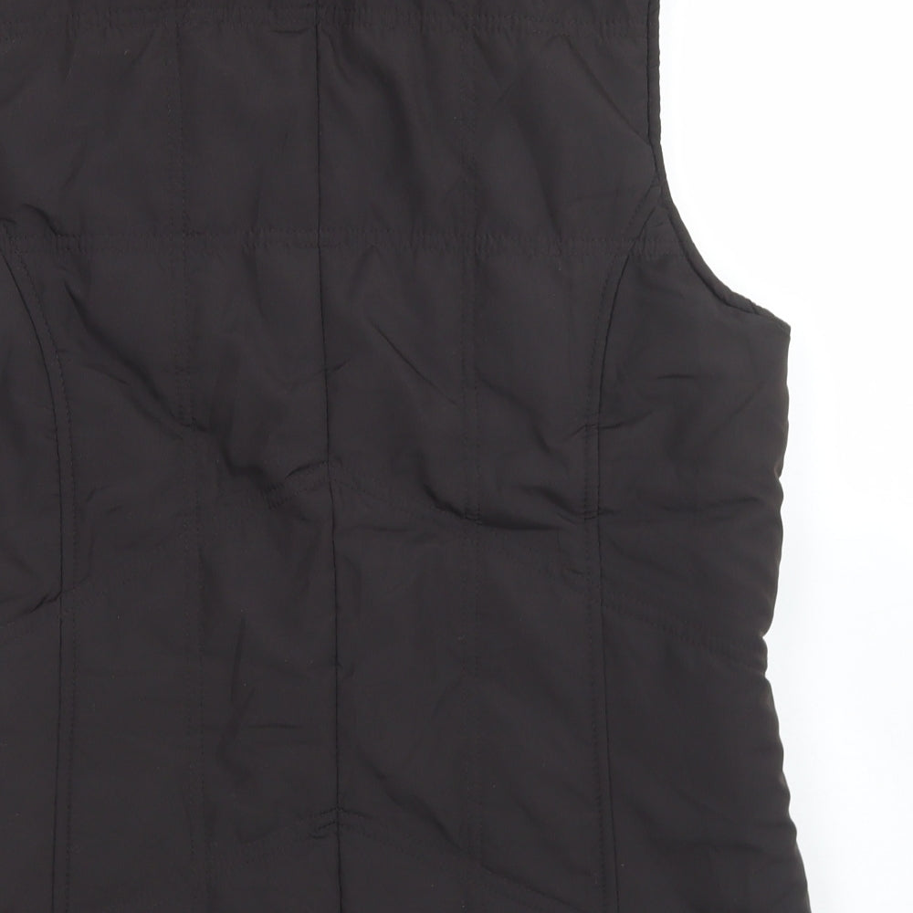 TU Womens Brown   Gilet Coat Size 16  Zip