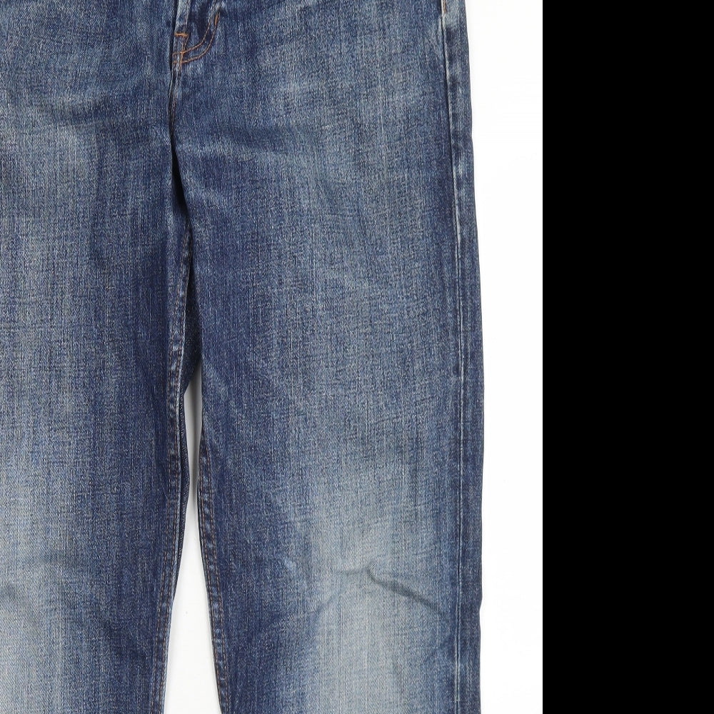 Gap Mens Blue  Cotton Straight Jeans Size 36 in L32 in Regular Button