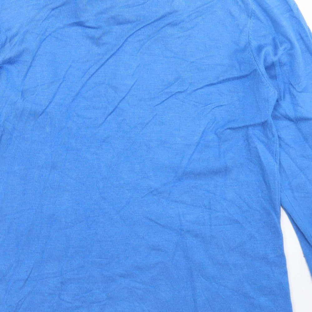Gerard Womens Blue Round Neck  Viscose Pullover Jumper Size S