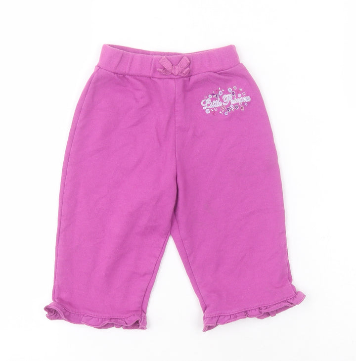 Dunnes Baby Pink  Cotton Sweatpants Trousers Size 6-9 Months  Pullover - Little Princess