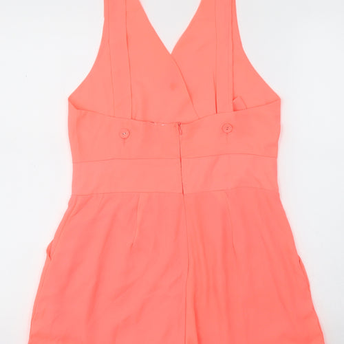Dolls Paris Womens Pink  100% Polyester Playsuit One-Piece Size L  Zip