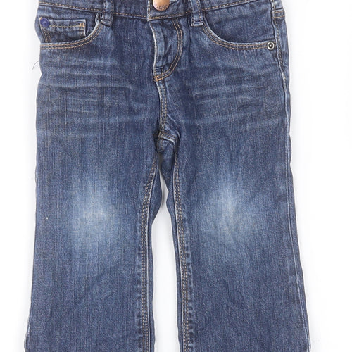 Gap Baby Blue  Cotton Jogger Jeans Size 12-18 Months  Button