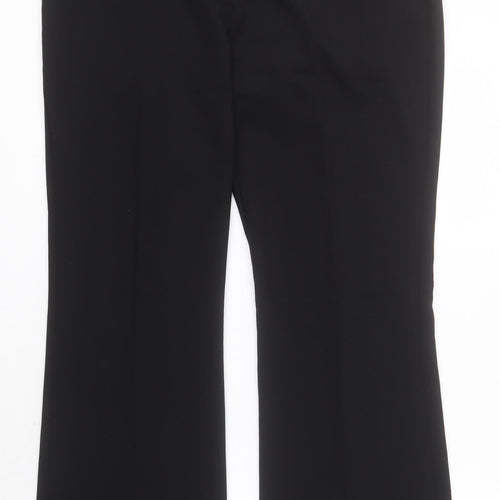 George Womens Black  Polyester Dress Pants Trousers Size 12 L28 in Regular Zip