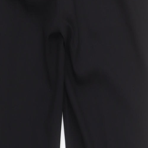 George Womens Black  Polyester Dress Pants Trousers Size 12 L28 in Regular Zip