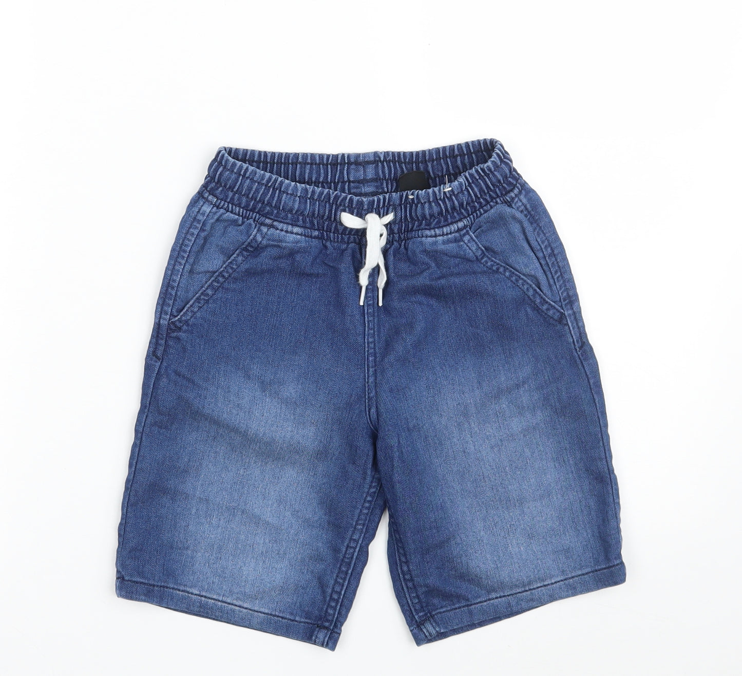 H&M Boys Blue  Cotton Bermuda Shorts Size 6-7 Years  Regular
