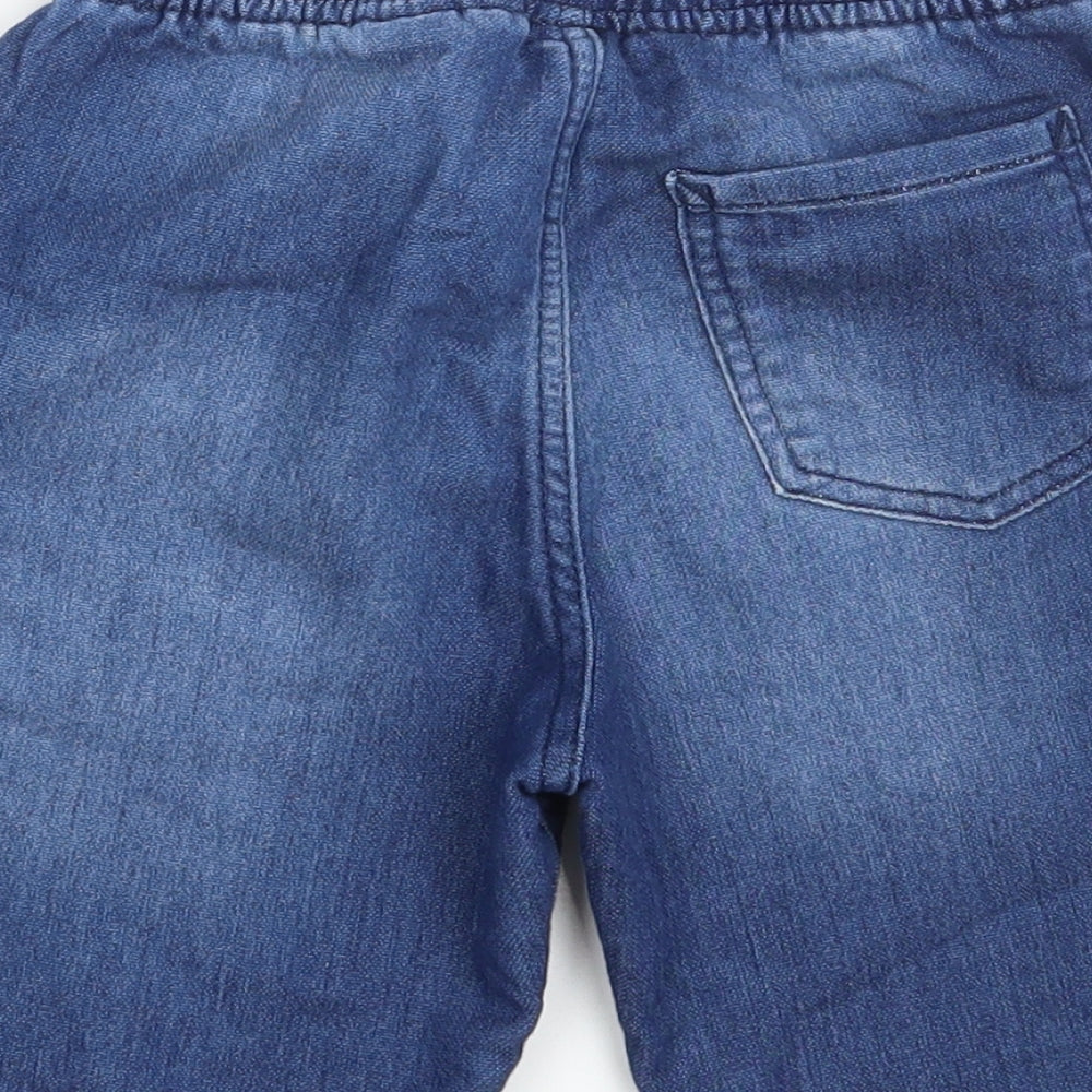 H&M Boys Blue  Cotton Bermuda Shorts Size 6-7 Years  Regular
