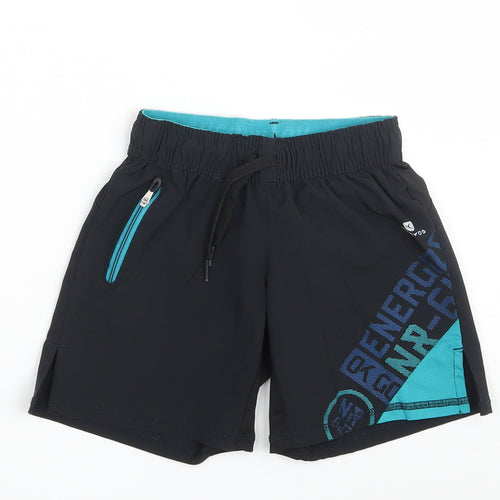 DOMYOS Boys Black  Polyester Sweat Shorts Size 5 Years  Regular