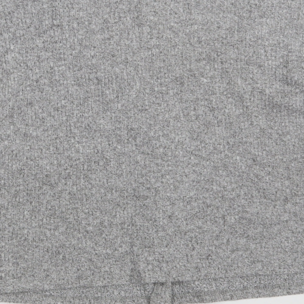 Primark Womens Grey V-Neck  Polyester Cardigan Jumper Size M   - Size 12-14