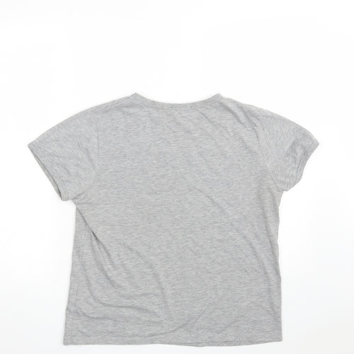 Atmosphere Womens Grey  Polyester Cropped T-Shirt Size 16 Crew Neck - NYPD
