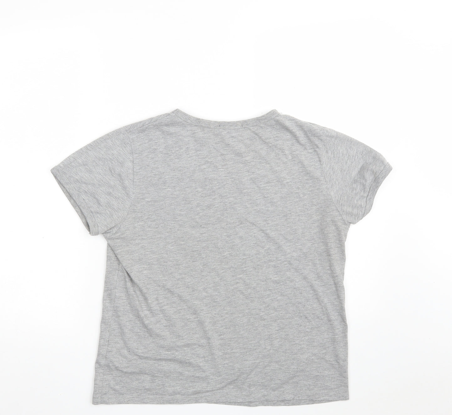 Atmosphere Womens Grey  Polyester Cropped T-Shirt Size 16 Crew Neck - NYPD