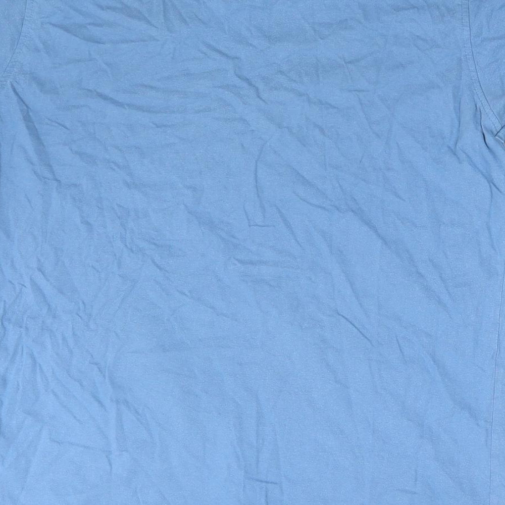 le coq sportif Mens Blue Striped Cotton  T-Shirt Size M Crew Neck