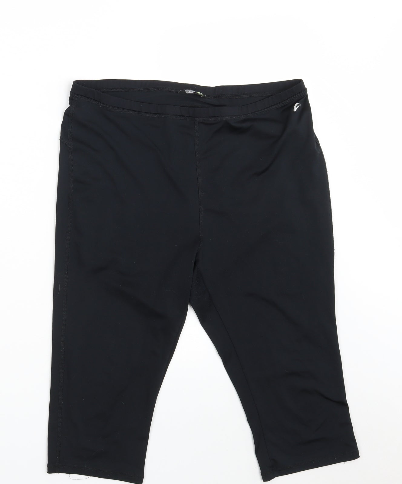 F&F Womens Black  Polyester Compression Shorts Size L L15 in Athletic