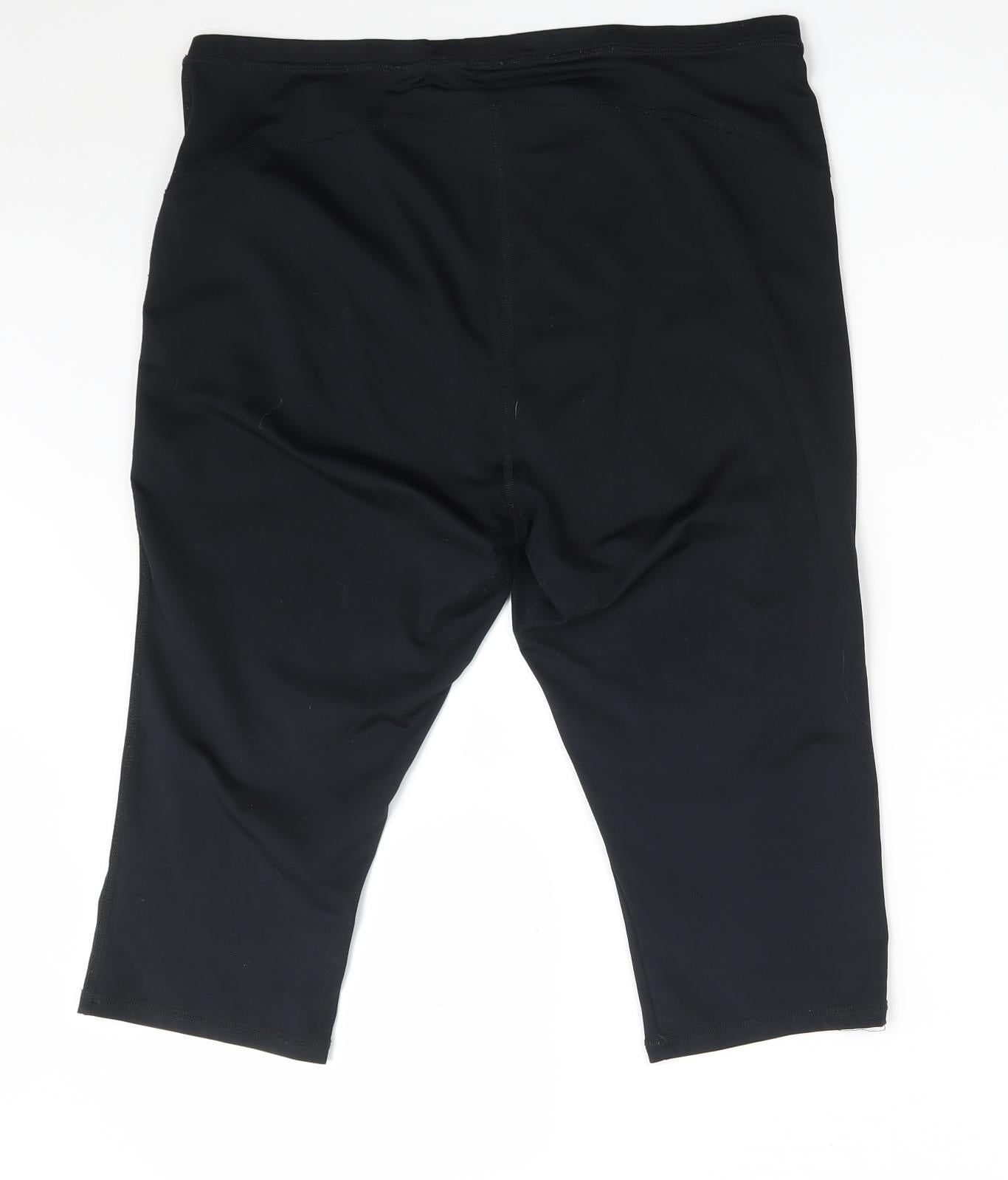 F&F Womens Black  Polyester Compression Shorts Size L L15 in Athletic