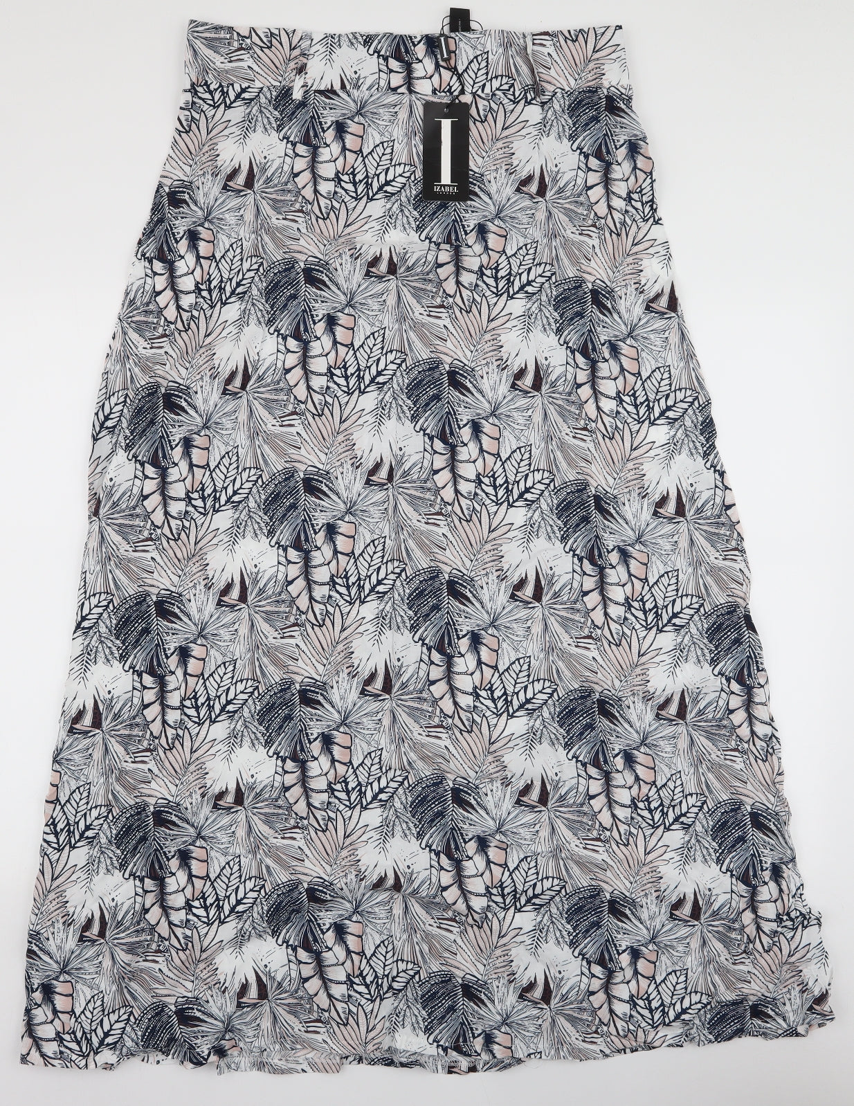 Izabel London Womens Multicoloured Floral Polyester Maxi Skirt Size 14   Zip