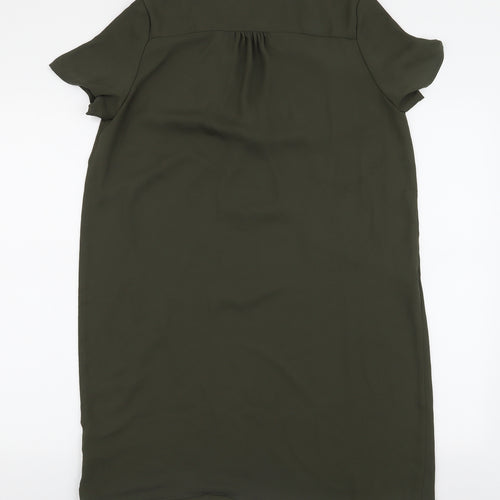 New Look Womens Green  Polyester A-Line  Size 8  V-Neck Pullover