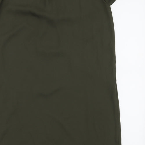 New Look Womens Green  Polyester A-Line  Size 8  V-Neck Pullover