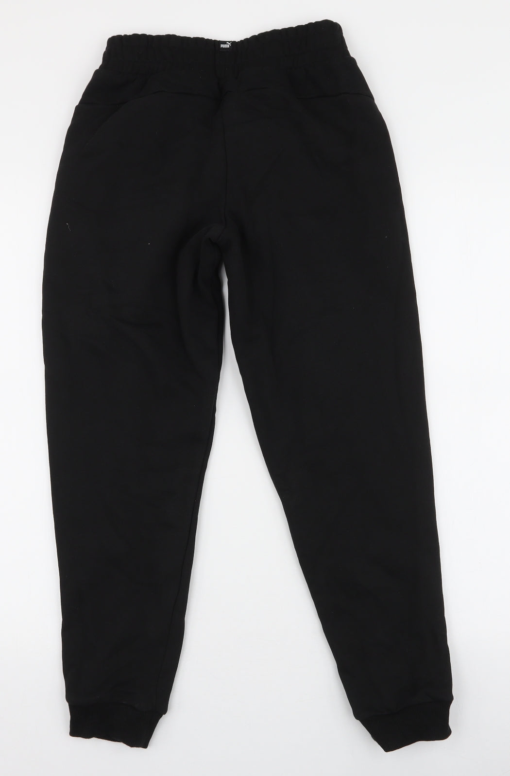 PUMA Girls Black  Polyester Jogger Trousers Size 11-12 Years  Slim Drawstring