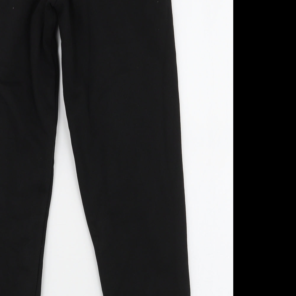 PUMA Girls Black  Polyester Jogger Trousers Size 11-12 Years  Slim Drawstring