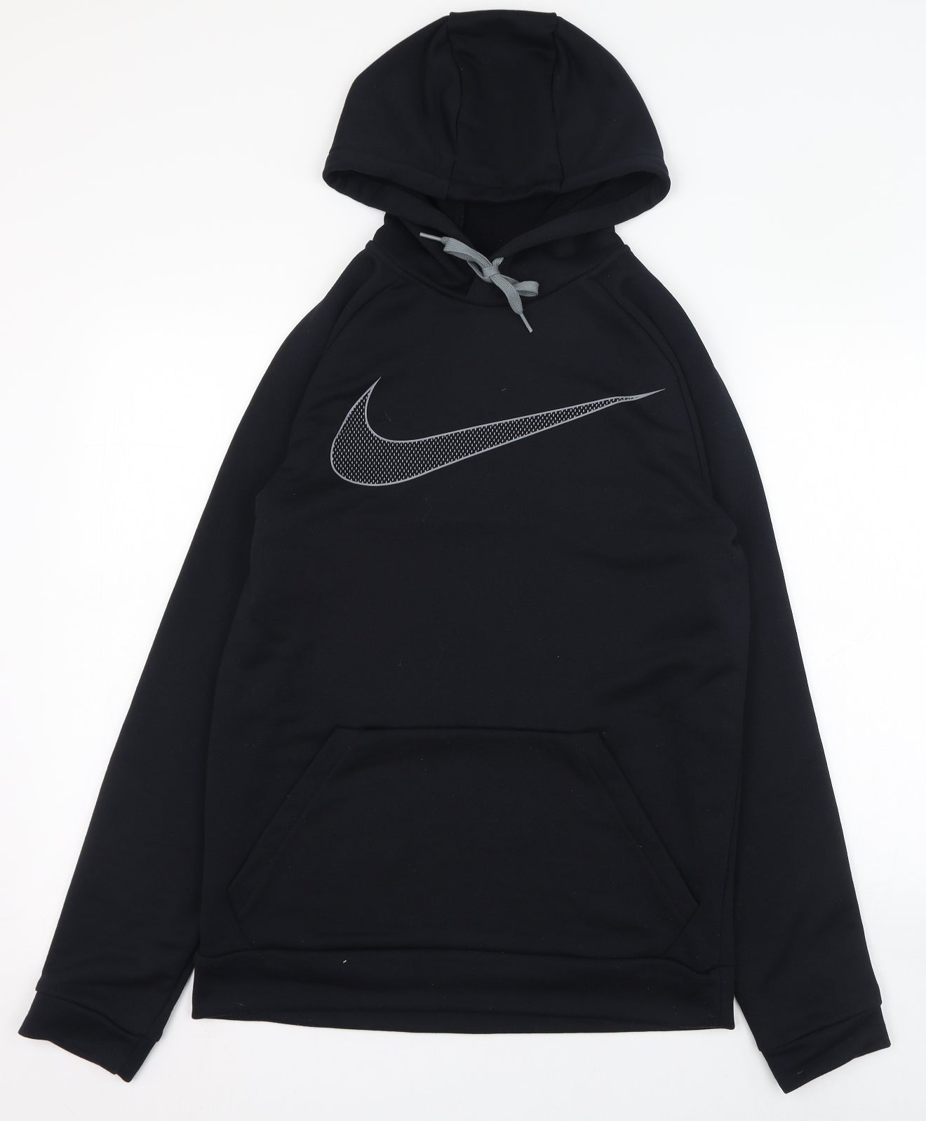 Nike Mens Black  Polyester Pullover Hoodie Size S