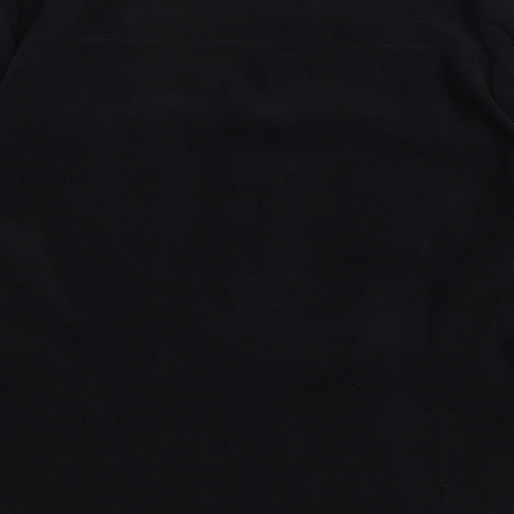 AMARANTO Womens Black  Polyester Basic Blouse Size 20 Collared