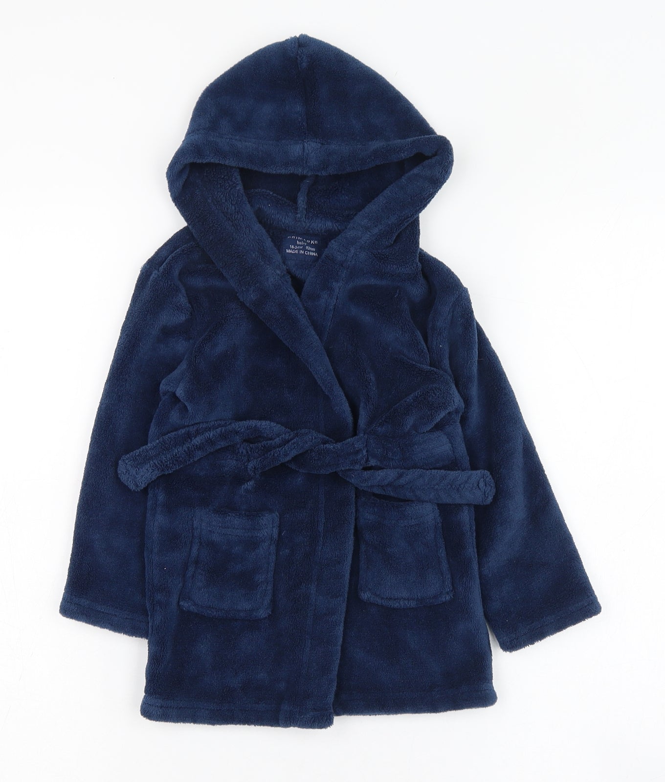 Primark Baby Blue  Polyester Kimono Gown Size 18-24 Months  Tie