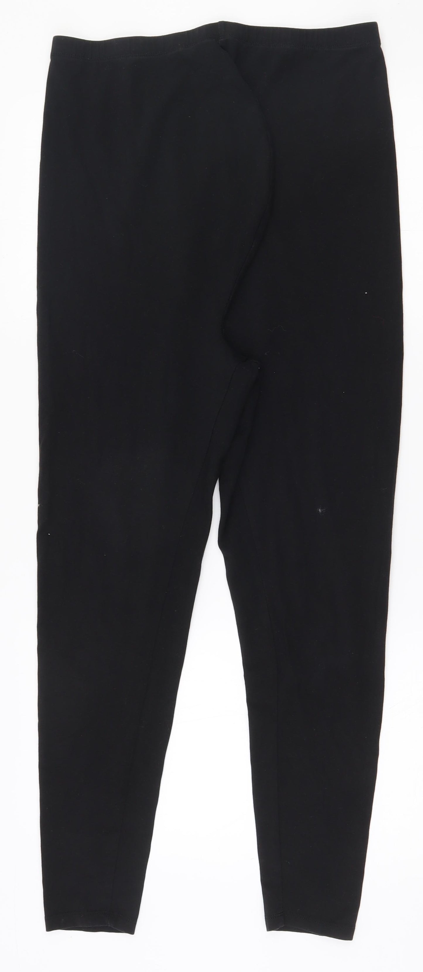 Misguided Womens Black Ikat Cotton Jogger Leggings Size 12 L25 in