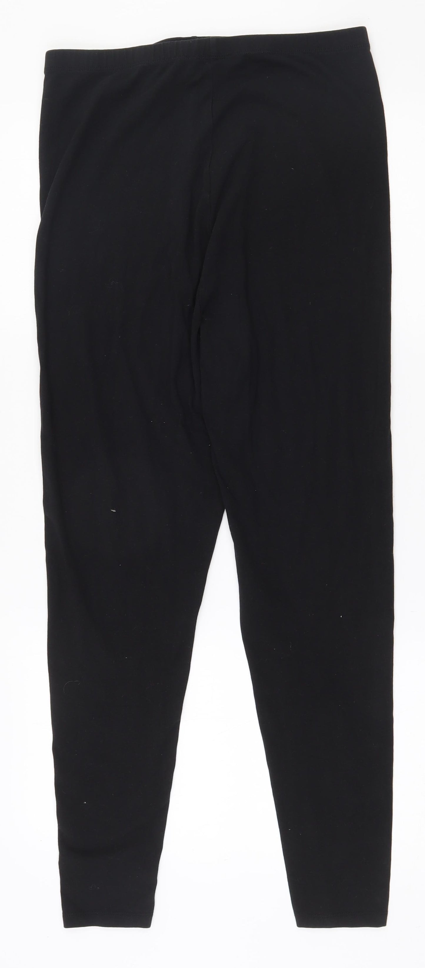 Misguided Womens Black Ikat Cotton Jogger Leggings Size 12 L25 in