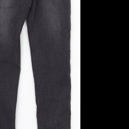 NEXT Boys Black  Cotton Skinny Jeans Size 7 Years  Regular Drawstring
