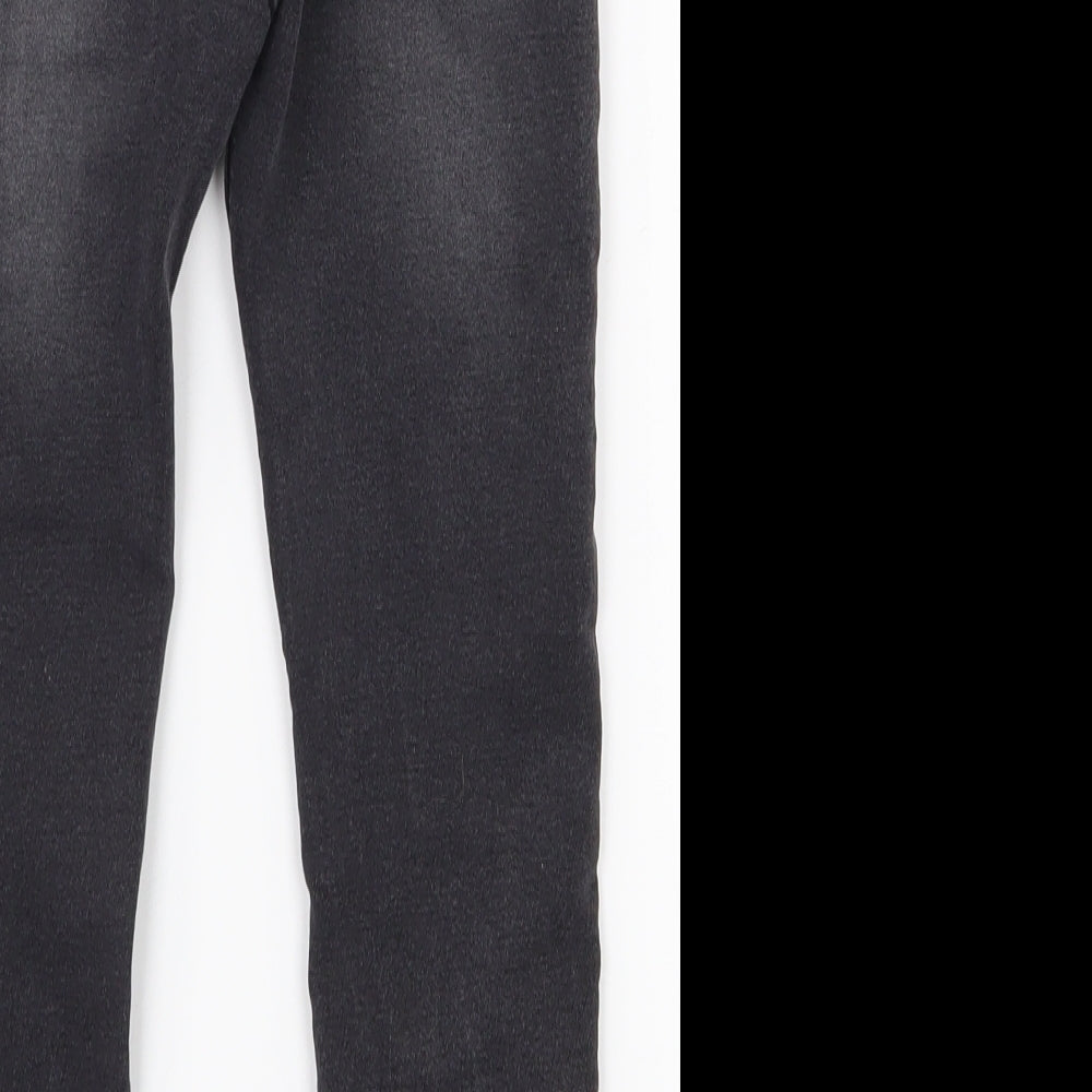 NEXT Boys Black  Cotton Skinny Jeans Size 7 Years  Regular Drawstring