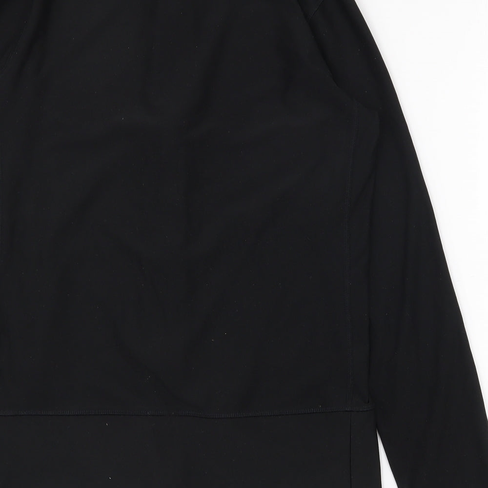 Nike Mens Black  Polyester Full Zip Sweatshirt Size S   - Thumb holes
