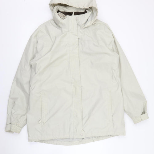 Hi Gear Womens Ivory   Rain Coat Coat Size 16  Zip