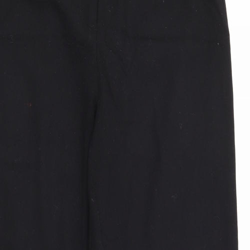 Darmart Womens Black  Polyester Trousers  Size 14 L26 in Regular Button