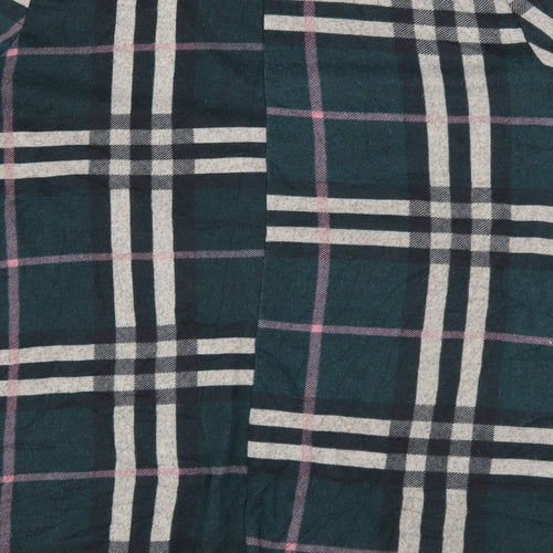 Apricot Womens Green Round Neck Plaid Polyester Pullover Jumper Size 14