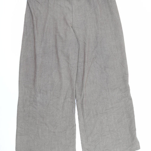 Evans Womens Brown  Polyester Trousers  Size 20 L27 in Regular