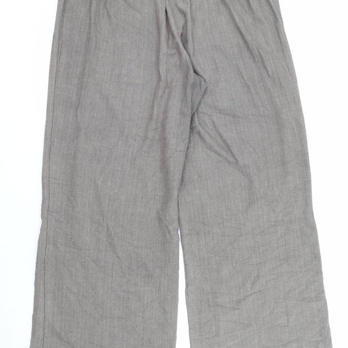 Evans Womens Brown  Polyester Trousers  Size 20 L27 in Regular