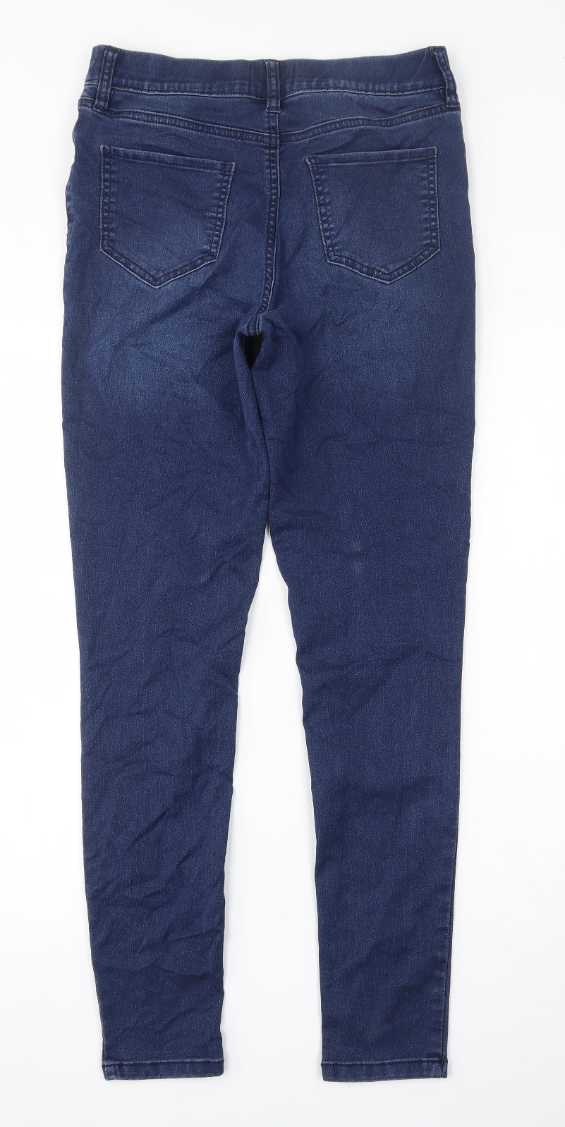 F&F Womens Blue  Cotton Jegging Jeans Size 10 L28 in Regular