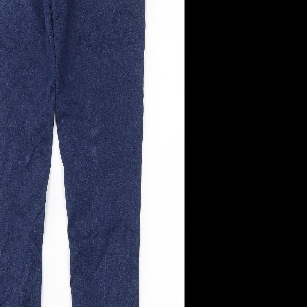 F&F Womens Blue  Cotton Jegging Jeans Size 10 L28 in Regular
