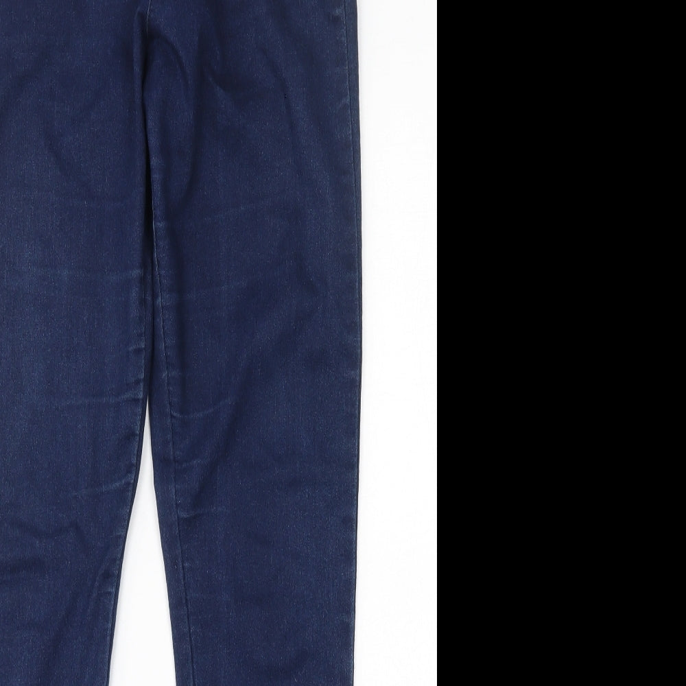 F&F Womens Blue  Cotton Jegging Jeans Size 14 L29 in Regular