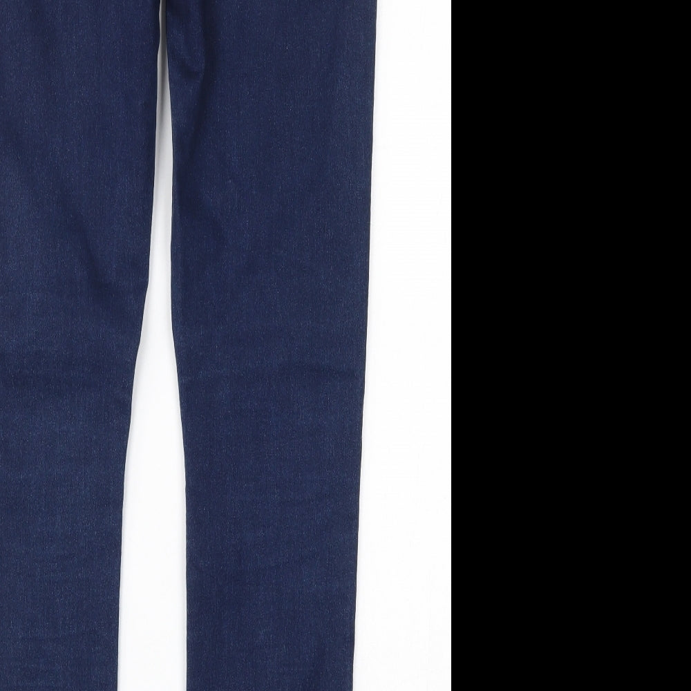 F&F Womens Blue  Cotton Jegging Jeans Size 14 L29 in Regular