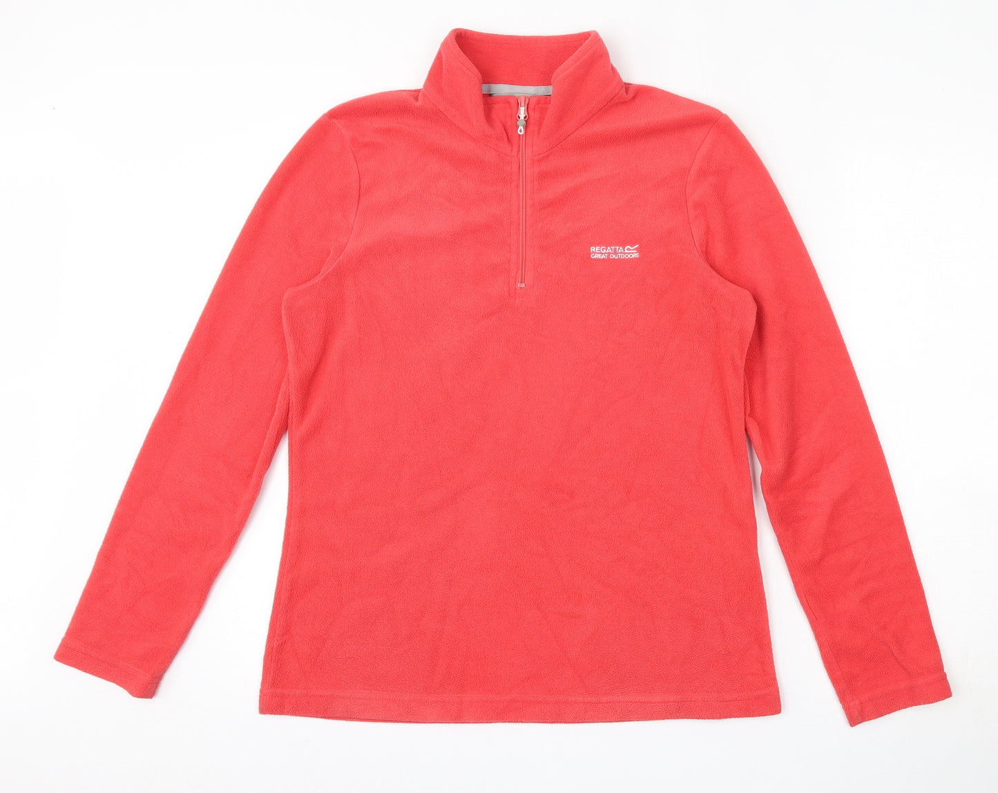 Regatta Womens Orange  100% Polyester Pullover Sweatshirt Size 12  Zip