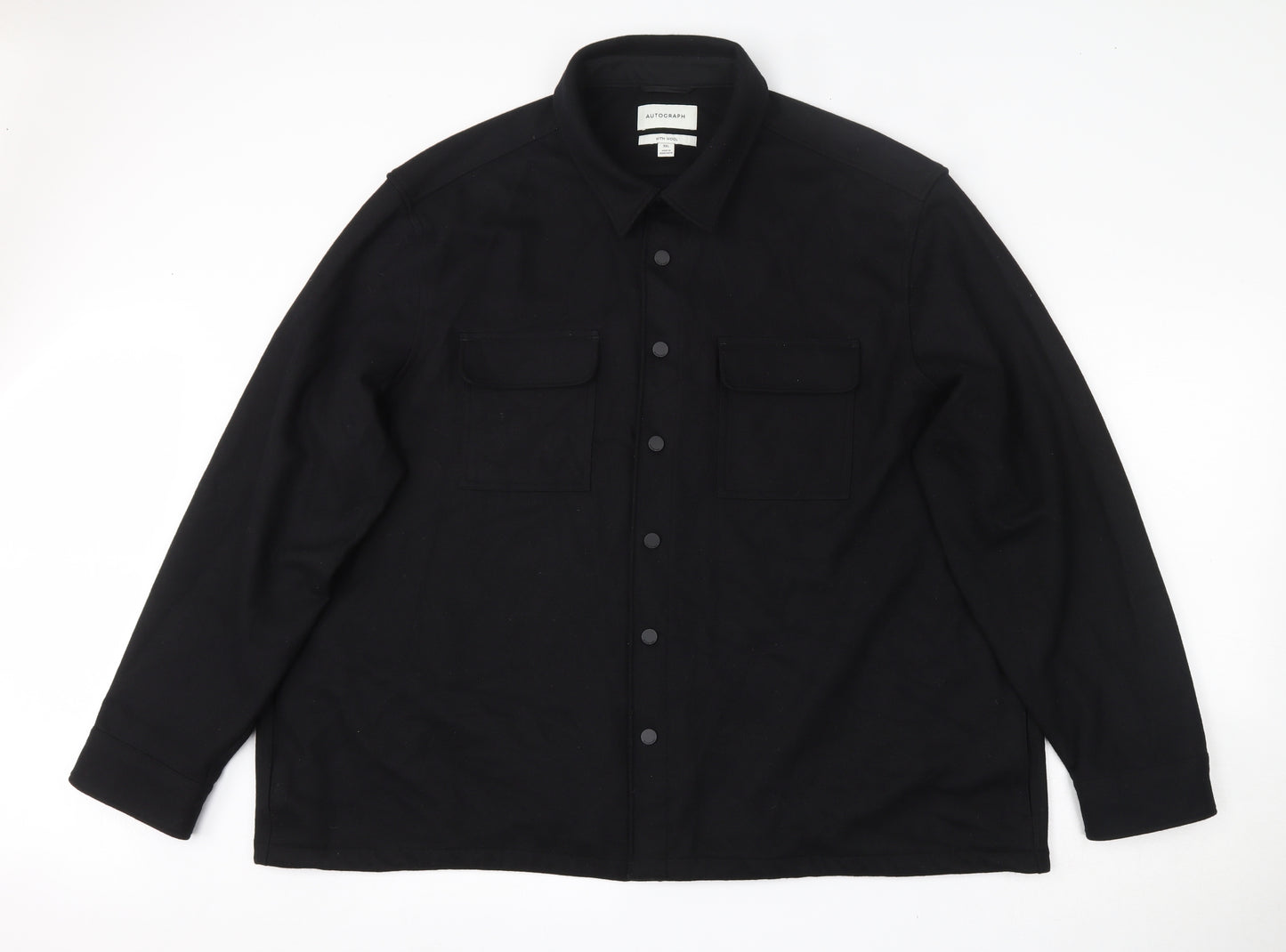 Autograph Mens Black   Jacket  Size 3XL  Snap