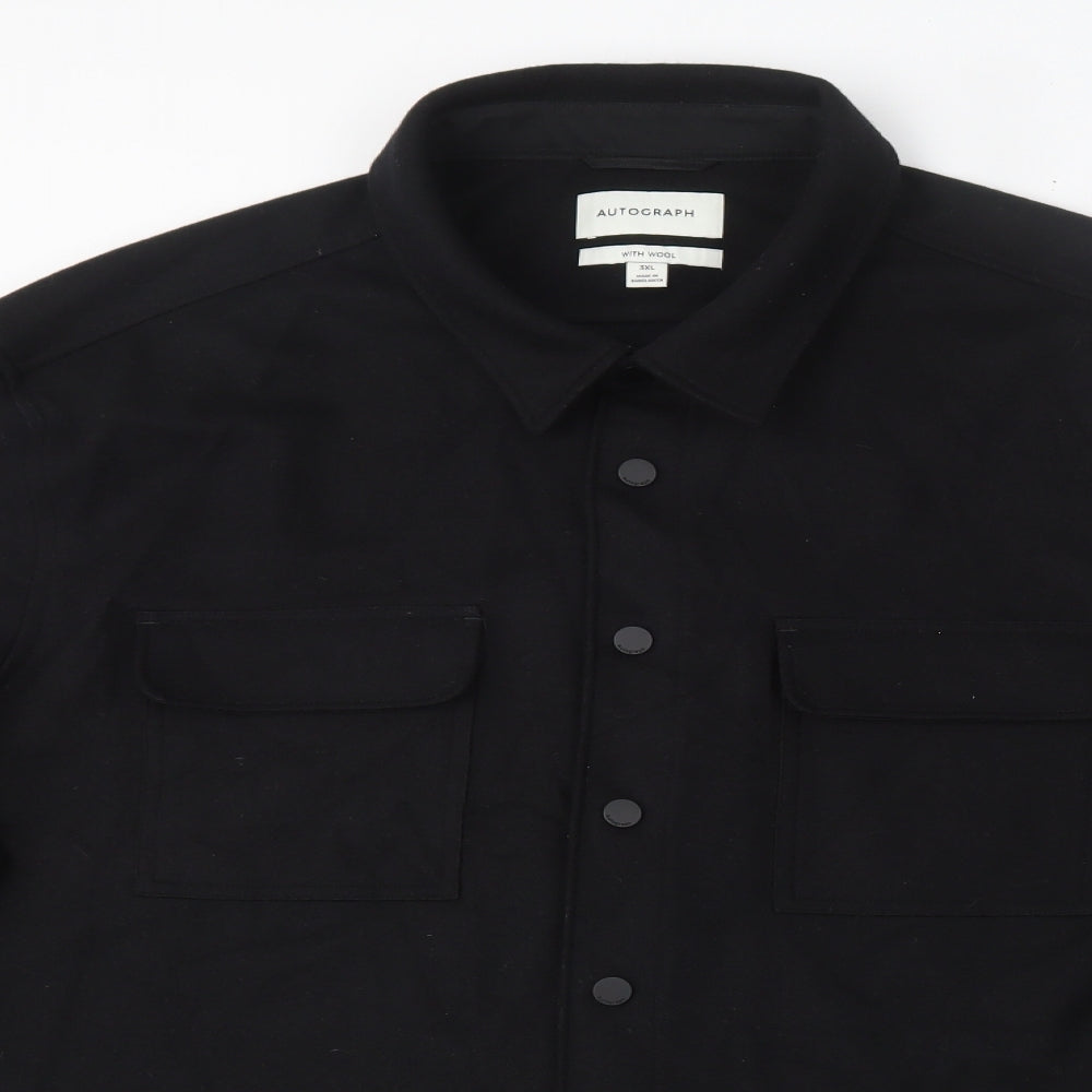 Autograph Mens Black   Jacket  Size 3XL  Snap