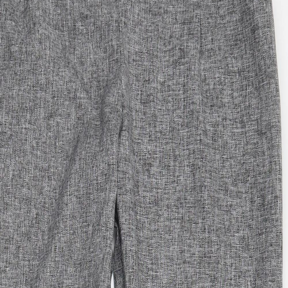 TU Womens Grey  Polyester Trousers  Size 14 L29 in Regular